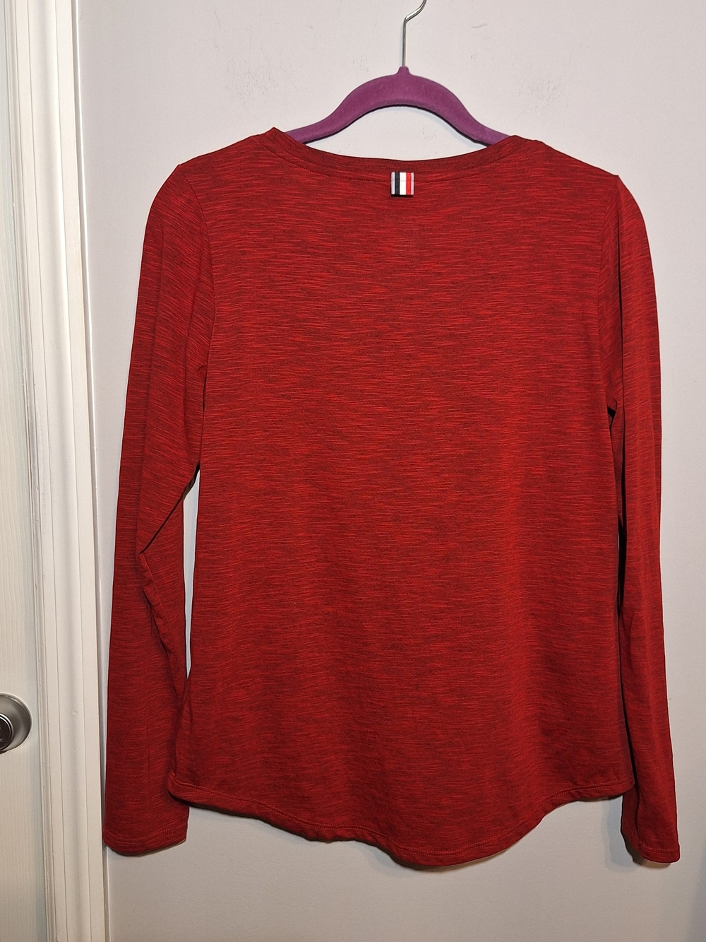 The Nike Tee Dri - Fit Women's Georgia Long-Sleeve Tee in Red - Picture 2 of 10